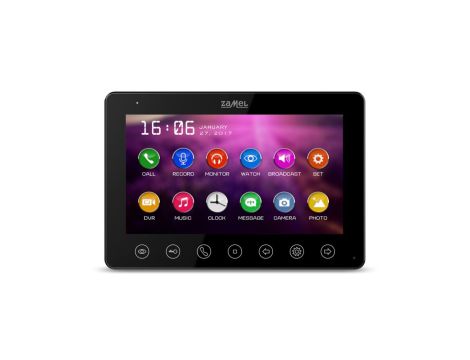 Wideomonitor 7 calowy z dotykowymi przyciskami czarny VP-808B ENT10000421