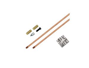 Uziom kompletny złączkowy pomiedziowany / miedziowany St/Cu powłoka 250um Cu 14,2 mm 3m