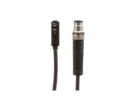 Czujnik magnetyczny cylinder T-rowek 6,2 mm 4,3x19x6,2 mm 10-30V DC PNP NO złącze kablowe M8 3-pinowe 1m IP67 MZA701K6