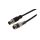 Kabel konfekcjonowany obustronny złącze M12 żeńskie 4-pinowe proste M12 męskie 4-pinowe proste 4x0,34mm 0,3m PUR IP67 VK030F26