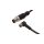 Kabel konfekcjonowany obustronny złącze M8 żeńskie 3-pinowe kątowe M12 męskie 3-pinowe proste 3x0,34mm 1m PUR IP67 VK100F80