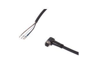 Kabel konfekcjonowany jednostrony złącze M8 żeńskie 4-PIN kątowe wolny koniec przewodu 4x0,34mm 5m PUR 30V IP67 VK500371