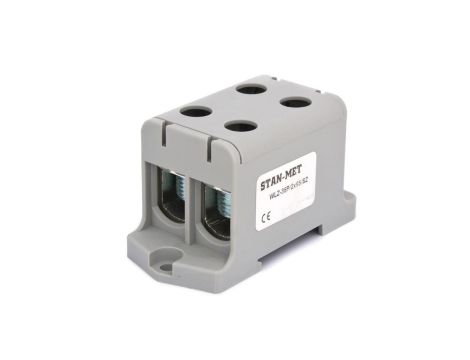 Złączka szynowa gwintowa al/cu 2x95mm2 szara WLZ-35P/2x95SZ