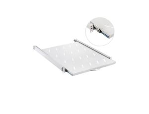 Półka wysuwana do szafy RACK 19 cali 1U 550mm szara