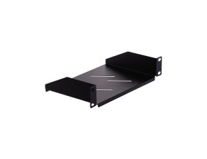 Półka stała do szafy RACK 10 cali 1U 150mm czarna