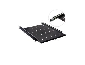 Półka wysuwana do szafy RACK 19 cali 1U 550mm czarna
