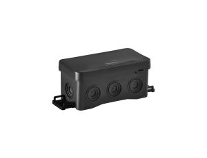 Puszka naścienna 85x40x45mm z dławnicą zintegrowaną samozatrzaskowa, bezhalogenowa, seria FASTBOXiHOOK czarna IP54 NS8 35357107