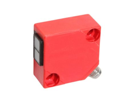 Czujnik optyczny nadajnik z czujnikiem przelotowym 30x30x15mm Sn: 6m 10-35VDC złącze M8 3-PIN IP65 OS150075