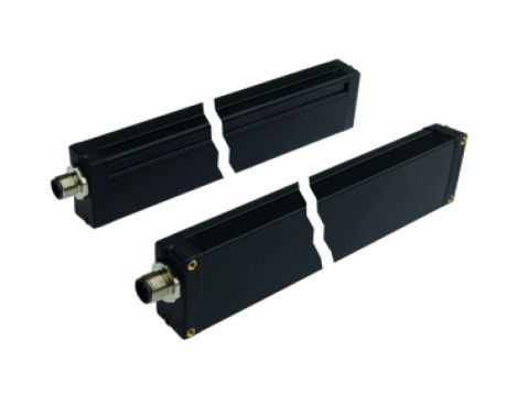 Kurtyna świetlna 100x20x40mm wysokość pola 75 rozdzielczość 4mm Sn: 0,08-0,8m 22-26VDC PNP/NPN złącze M12 4-PIN/4-PIN IP65 OY410