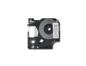 Qoltec Taśma do DYMO D1 45013 12mm x 7m Biała/ Czarny nadruk