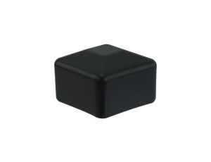 Zaślepka nasadka kwadratowa na szynę 40x40mm do profilu montażowego PV czarna