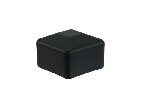 Zaślepka nasadka kwadratowa na szynę 40x40mm do profilu montażowego PV czarna
