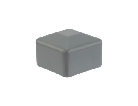 Zaślepka nasadka kwadratowa na szynę 40x40mm do profilu montażowego PV szara