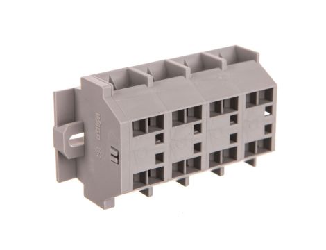 Listwa zaciskowa 4-przewodowa 4mm2 4-torowa szara mocowanie śrubowe 262-204 /100szt./