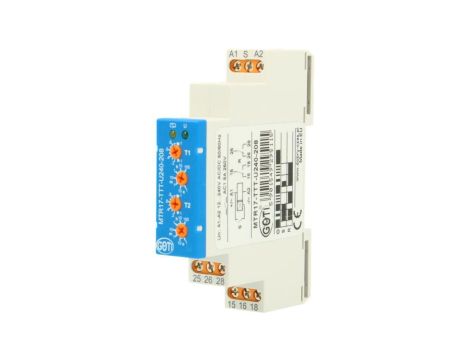 Przekaźnik czasowy styki 2Px8A AC1 12-240VAC/DC MTR17-TTT-U240-208