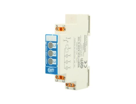 Lampka modułowa 3x230/400AC + N 3xLED zielony MSM17-S3A-A230-G