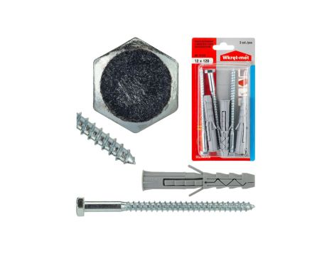 Kołek rozporowy z łbem sześciokąt 12x120 /3szt./