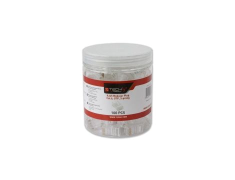 Wtyk modularny RJ45 8P8C Cat6 UTP na drut słoik 100 Sztuk IWP-JAR-C6RTY