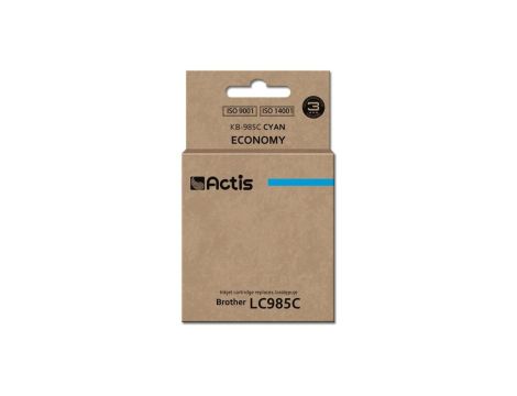 Tusz ACTIS KB-985C (zamiennik Brother LC985C Standard 19,5 ml niebieski)