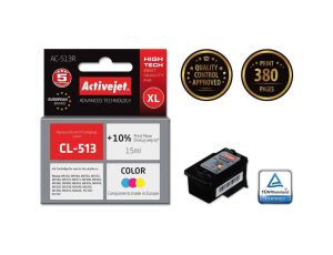 Tusz Activejet AC-513R (zamiennik Canon CL-513 Premium 15 ml kolor)