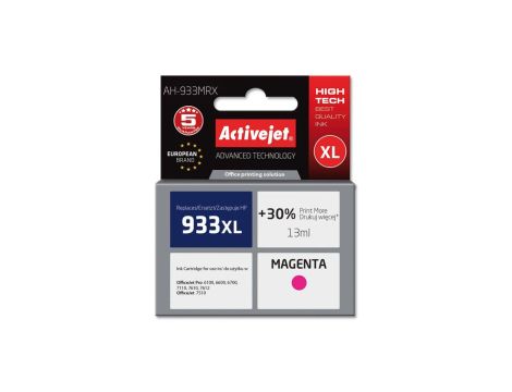 Tusz Activejet AH-933MRX (zamiennik HP 933XL CN055AE Premium 13 ml czerwony)