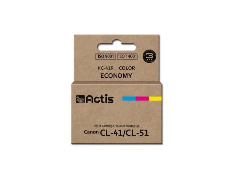Tusz ACTIS KC-41R (zamiennik Canon CL-41/CL-51 Standard 18 ml kolor)