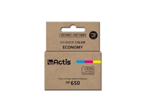 Tusz ACTIS KH-650CR (zamiennik HP 650 CZ102AE Standard 9 ml kolor)