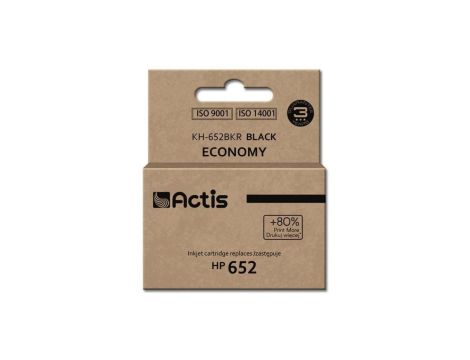 Tusz ACTIS KH-652BKR (zamiennik HP 652 F6V25AE Standard 15 ml czarny)