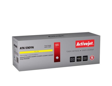 Toner Activejet ATK-590YN (zamiennik Kyocera TK-590Y Supreme 5000 stron żółty)