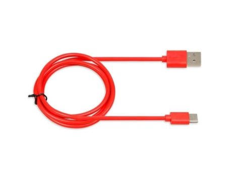 Kabel IBOX IKUMTCR (USB 2.0 typu A - USB typu C 1m kolor czerwony)