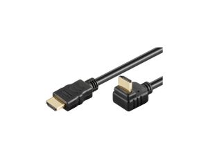 Kabel HDMI/HDMI V1.4 M/M Ethernet Kątowy Czarny 5M ICOC HDMI-LE-050