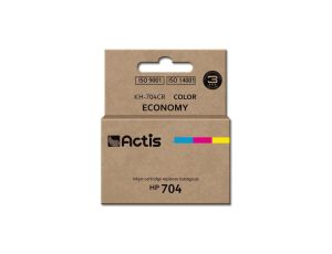 Tusz ACTIS KH-704CR (zamiennik HP 704 CN693AE Standard 9 ml kolor)