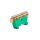 Listwa zaciskowa zerowa 11x10mm2 zielona TH 35-11/Z