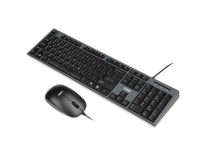 Zestaw klawiatura + mysz IBOX IKMS606 (USB 2.0 (US) kolor czarny optyczna 800 DPI)