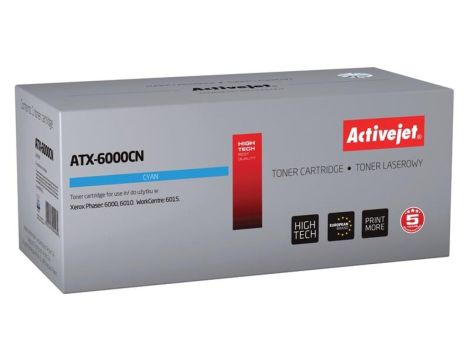 Toner Activejet ATX-6000CN (zamiennik Xerox 106R01631 Supreme 1000 stron niebieski)