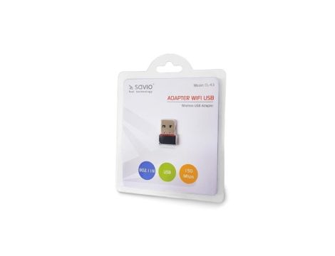 Karta WiFi SAVIO CL-43 (USB 2.0)