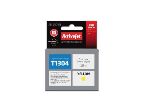 Tusz Activejet AE-1304N (zamiennik Epson T1304 Supreme 18 ml żółty)
