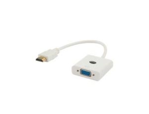 Adapter SAVIO CL-27/B (HDMI M - D-Sub (VGA) F 0,10m kolor biały)