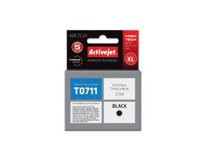 Tusz Activejet AEB-711N (zamiennik Epson T0711, T0891, T1001 Supreme 15 ml czarny)