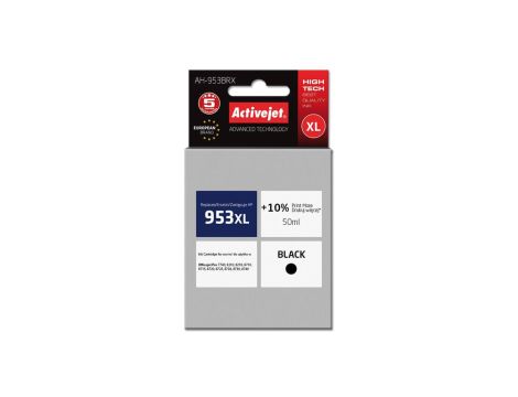 Tusz Activejet AH-953BRX (zamiennik HP 953XL L0S70AE Premium 50 ml czarny)