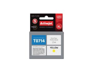 Tusz Activejet AEB-714N (zamiennik Epson T0714, T0894, T1004 Supreme 15 ml żółty)