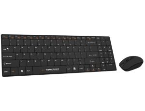 Zestaw klawiatura + mysz Esperanza EK122K (USB 2.0 (US) kolor czarny laserowa)