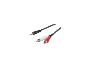 Kabel Audio Stereo Jack 3.5mm Na 2X Rca M/M 0,5M ICOC 018-NC-05