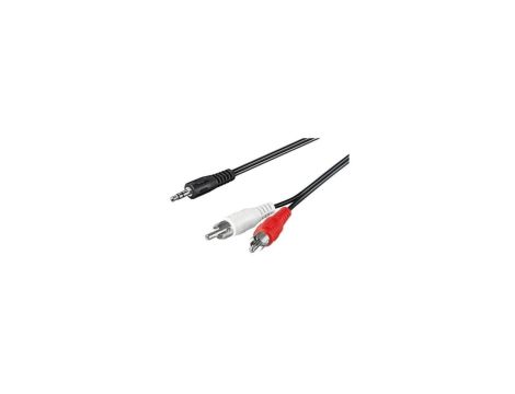 Kabel Audio Stereo Jack 3.5mm Na 2X Rca M/M 0,5M ICOC 018-NC-05