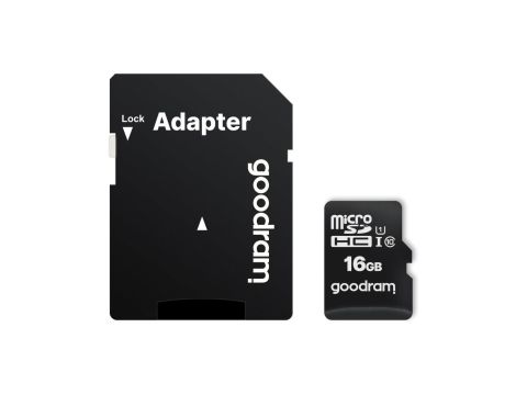 Karta pamięci GoodRam M1AA-0160R12 (16GB Class 10, Class U1 Adapter, Karta pamięci)