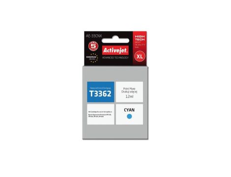 Tusz Activejet AE-33CNX (zamiennik Epson 33XL T3362 Supreme 12 ml niebieski)