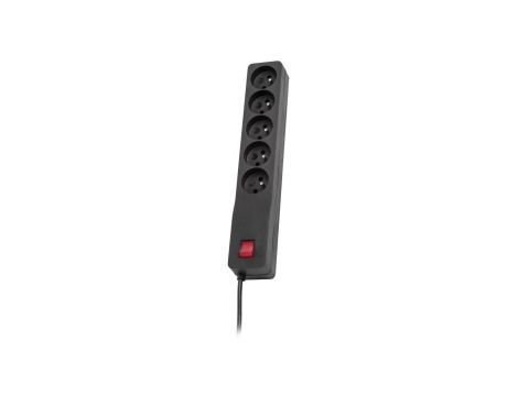 Listwa zasilająca Lestar ZX 510 G-A K:CZ 1,5M (5 x UTE 10 A 1,5m kolor czarny)
