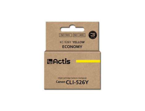 Tusz ACTIS KC-526Y (zamiennik Canon CLI-526Y Standard 10 ml żółty)