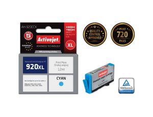 Tusz Activejet AH-920CCX (zamiennik HP 920XL CD972AE Premium 12 ml niebieski)
