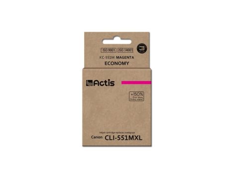 Tusz ACTIS KC-551M (zamiennik Canon CLI-551M Standard 12 ml czerwony)